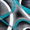 Flash Furniture Turquoise 2' x 7' Modern Plush Abstract Area Rug KP-RG951-27-TQ-GG - alternate 4